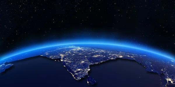 Indien city lights map — Stockfoto