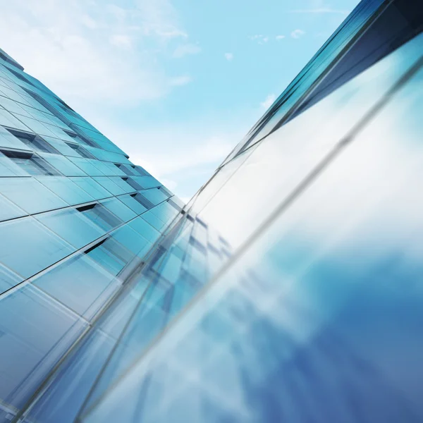 Transparent abstract building — Stockfoto