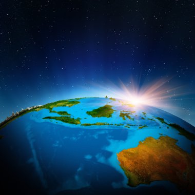 Avustralya ve Okyanusya uzaydan