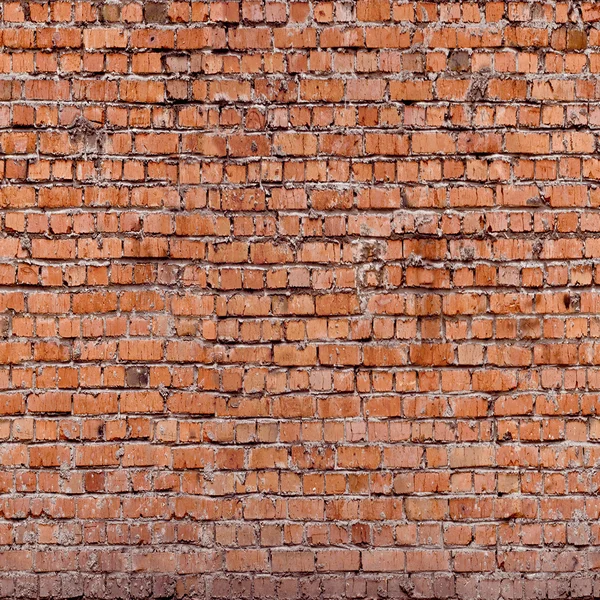 Red seamless (only horizontal) bricks — Stock Photo, Image