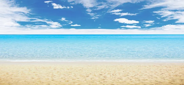 Тропический пляж и океан — стоковое фото