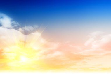 bulutlu gökyüzü renkli arka plan