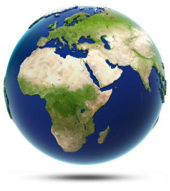dünya modeli - Afrika ve Avrasya