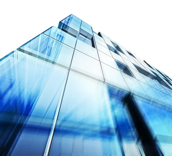 Modern building white isolated — Stock Photo, Image