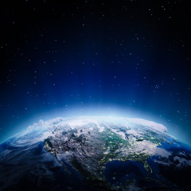 ABD ışıkları, gece
