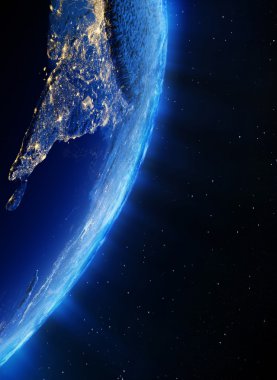 Asya şehir ışıkları