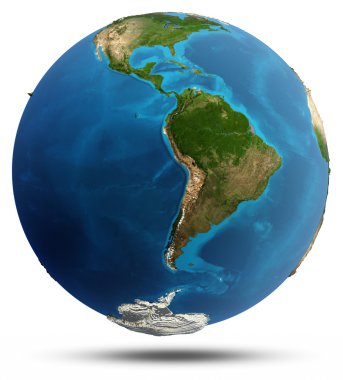 Planet earth gerçek kabartma ve su