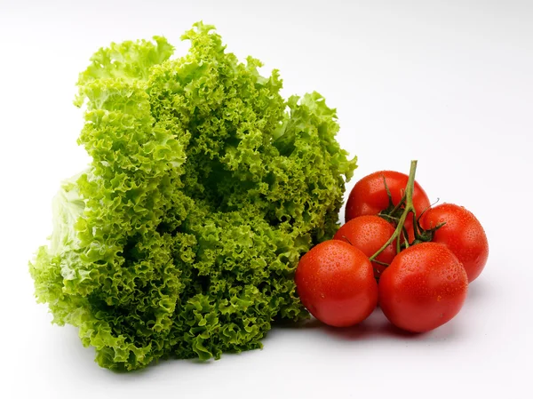 Lechuga y tomate — Foto de Stock