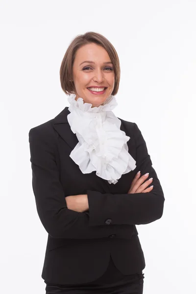 Businesswoman on white — Stock Photo, Image