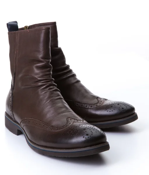 Brown roper boots Royalty Free Stock Images