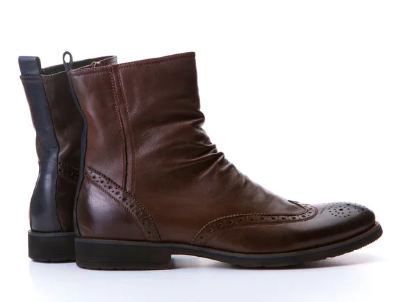 Brown stylish boots — Stock Photo, Image