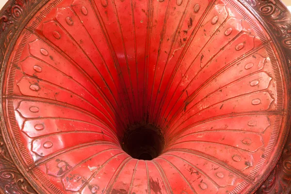 Kırmızı hoparlöre gramofon — Stok fotoğraf