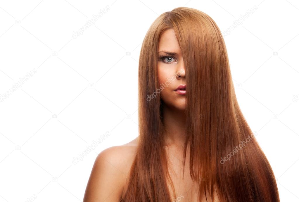 Woman with long hair