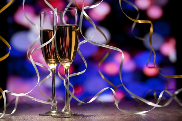 Pair glass of champagne — Stock Photo, Image