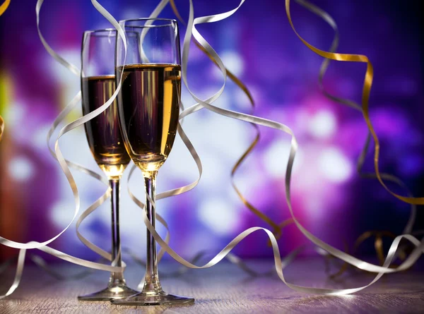 Pair glass of champagne — Stock Photo, Image