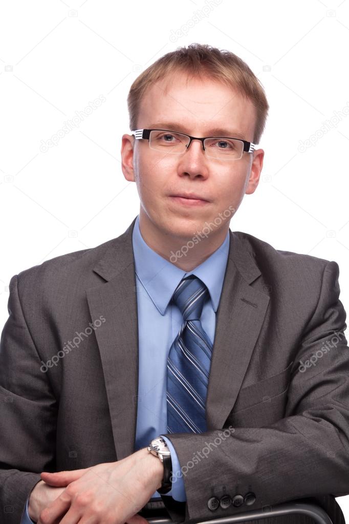 Man in suit and glasses