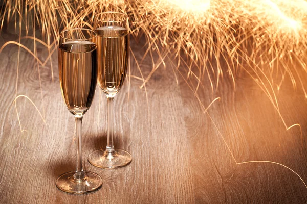 Flutes of champagne — Stock Photo, Image