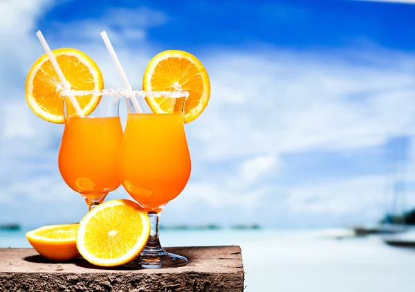 Två bocals av tequila sunrise cocktail — Stockfoto