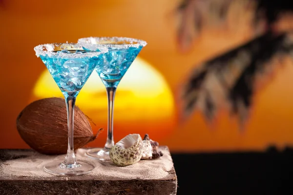 Boisson cocktail bleu — Photo