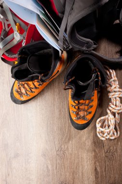 sırt çantası ve ayakkabı backpackers