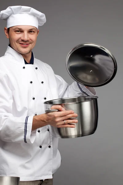 シェフの鍋料理 — ストック写真