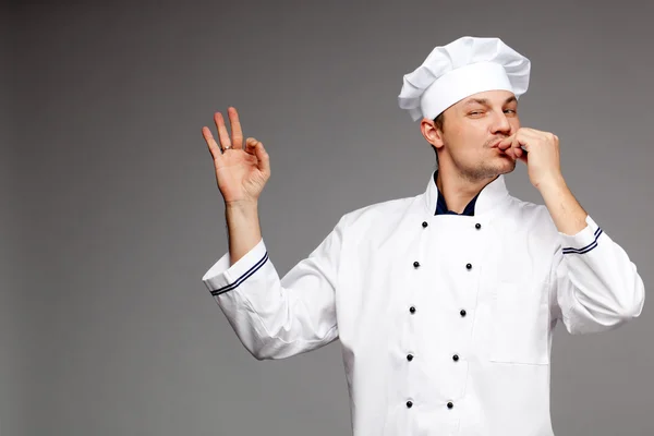 Chief with hands gesture — Stock Photo, Image