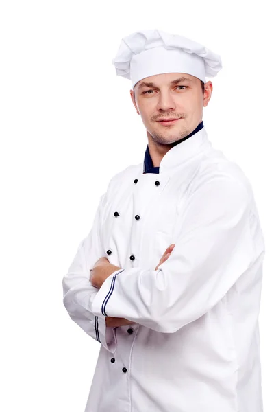 Chef con los brazos cruzados — Foto de Stock