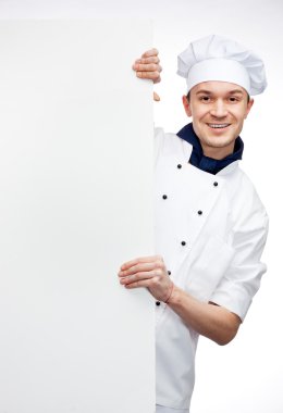 Şef gösteren işaret billboard