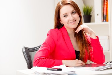 woman in office clipart
