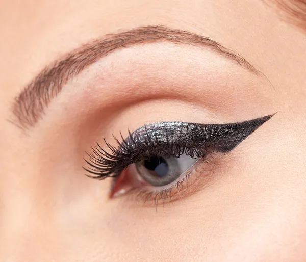 Trucco degli occhi, eyeliner — Foto Stock