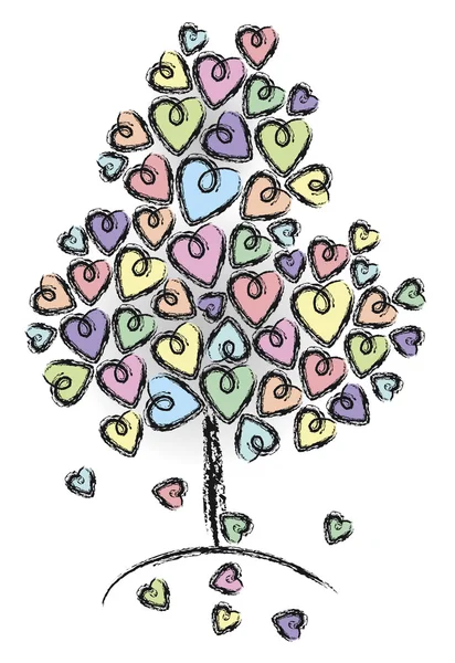 Δέντρο αγάπη — Διανυσματικό Αρχείο