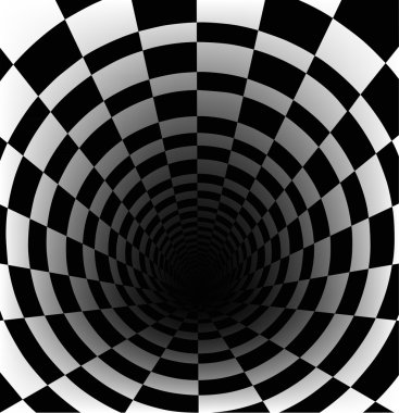 Checkerboard background with perspective effect clipart