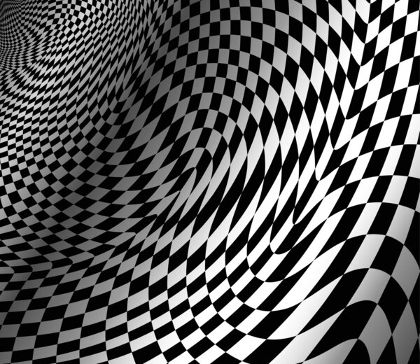 abstract wavy chess background