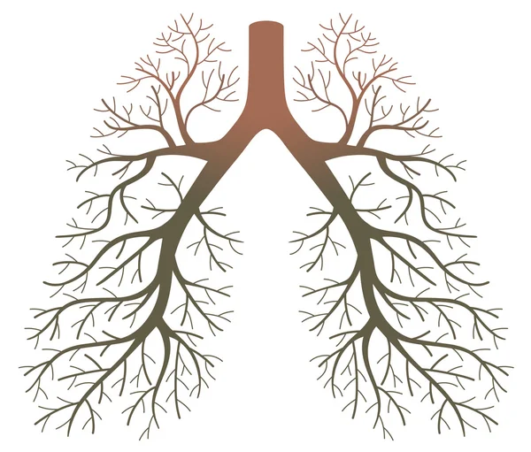 Patients pulmonaires — Image vectorielle