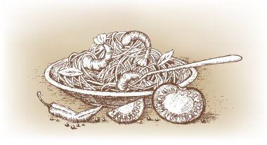 Domatesli İtalyan makarnası.