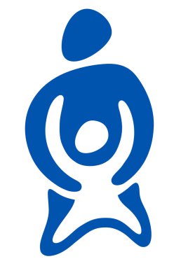 çocuklar ve yetişkinler amblemi olarak