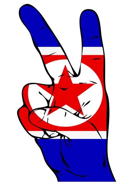 Символ мира флага КНДР — стоковый вектор