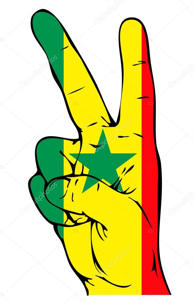 Peace Sign of the Senegalese flag