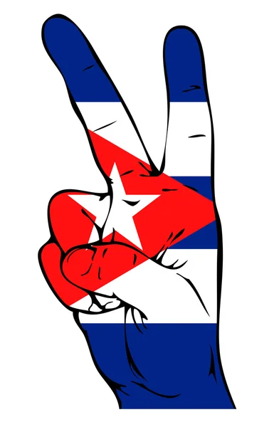 평화는 쿠바의 깃발 — 스톡 사진