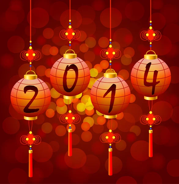 Chinese New Year lanterns — Stock Vector
