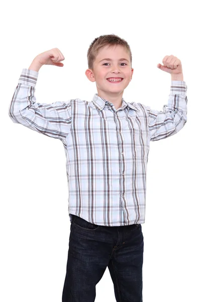 güçlü gülen çocuk