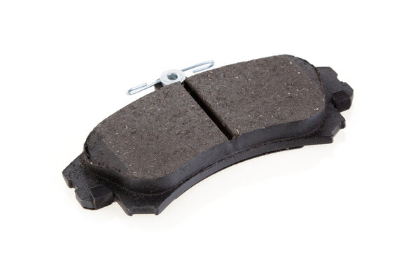 Тормозной ботинок на белом фоне
