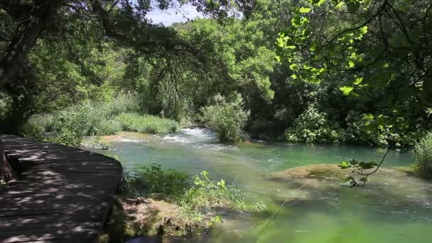 Национальный парк Крка, Хорватия — стоковое видео