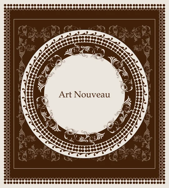Art nouveau tasarım çiçek tasarım — Stok Vektör