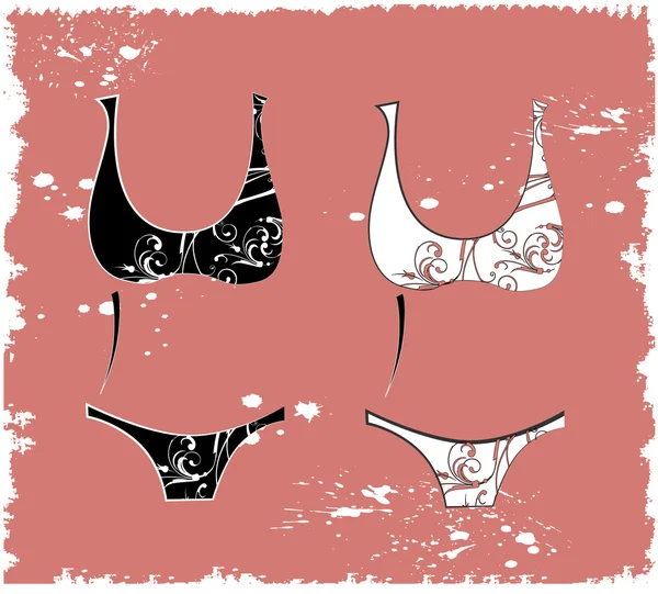 Ilustração da bela lingerie — Vetor de Stock