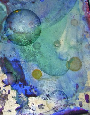 suluboya arka plan daireler ile