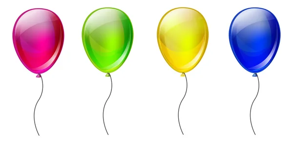 Set di palloncini a colori — Vettoriale Stock