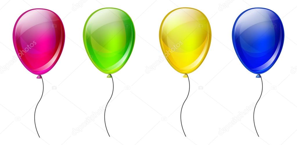 Set of color balloons