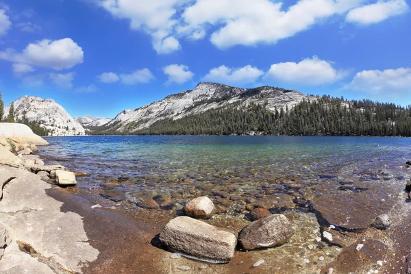 Tioga jezera v parku yosemite — Stock fotografie