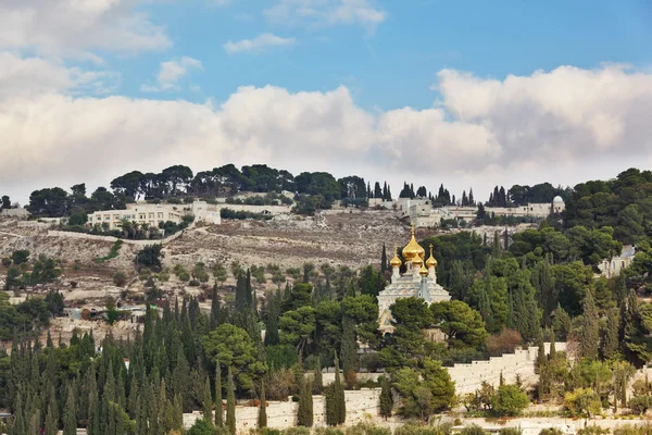 Cupole d'oro della chiesa ortodossa — Foto Stock